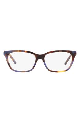 Tory Burch 52mm Optical Glasses in Blue Pearl Tortoise/Demo Lens