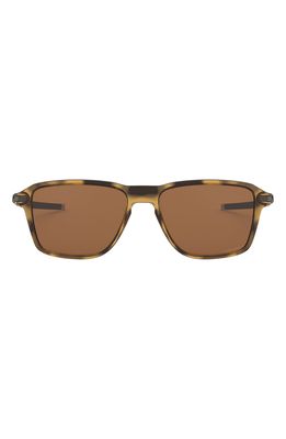 Oakley Wheel House 54mm Square Sunglasses in Brown Tortoise/Prizm Tungsten