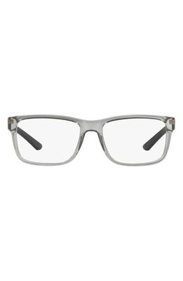 AX Armani Exchange 53mm Rectangular Optical Glasses in Lite Grey