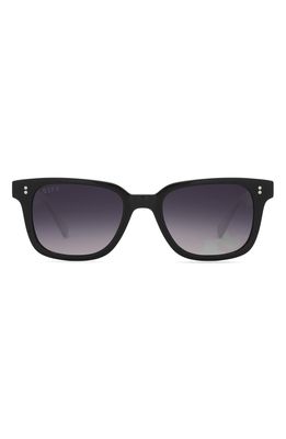 DIFF Paxton 52mm Polarized Square Sunglasses in Black