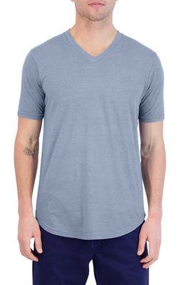 Goodlife Tri-Blend Scallop V-Neck T-Shirt in Riverside Blue