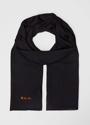 Logo Cashmere-Blend Stole