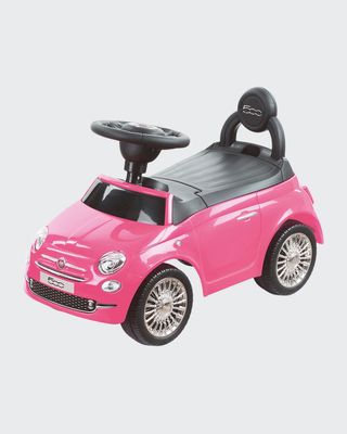 Kid's Fiat 500 Small Push Car, Pink