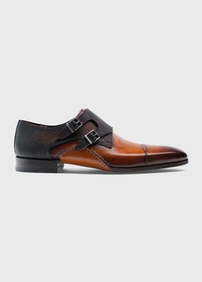 Men's Ondara II Double Monk Strap Leather Loafers