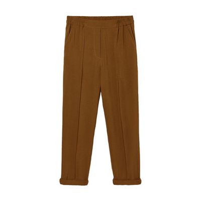 Orlando pants in fluid linen and viscose blend