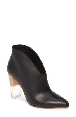 42 Gold Kisses Bootie in Black Leather