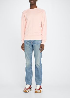 Men's Cotton-Blend Jersey Crewneck Sweater