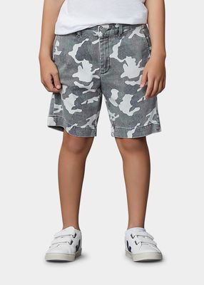 Boy's Jacob Camo-Print Shorts, Size 2-7