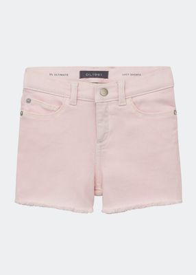 Girl's Lucy Raw-Cut Shorts, Size 2-6