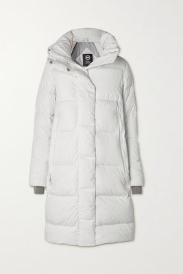Canada Goose - Byward Hooded Grosgrain-trimmed Quilted Shell Down Parka - White