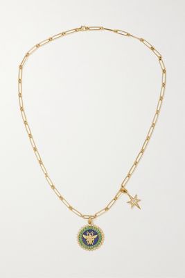 Storrow - Stella Minnie 14-karat Gold Multi-stone Necklace - one size