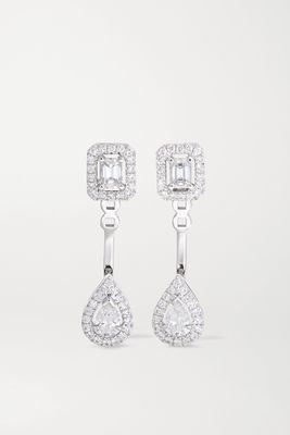 Messika - My Twin Toi & Moi 18-karat White Gold Diamond Earrings - one size