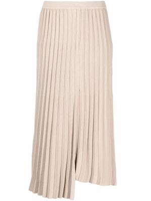Filippa K high-waisted pleated maxi skirt - Neutrals