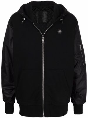 Philipp Plein Iconic Plein hooded jacket - Black