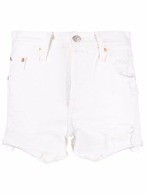 Levi's raw-cut hem shorts - White