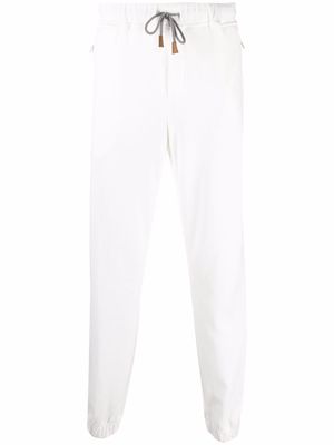 Eleventy drawstring-waist track pants - White