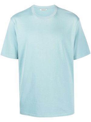 Auralee round neck short-sleeved T-shirt - Blue