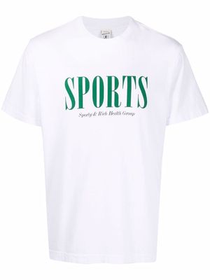 Sporty & Rich Sports logo-print T-shirt - White