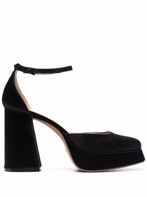 Roberto Festa silk satin high-heeled pumps - Black