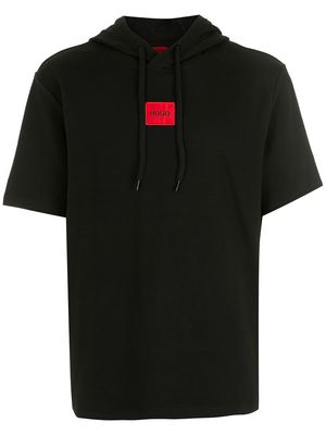 HUGO Dresley short-sleeve hoodie - Black
