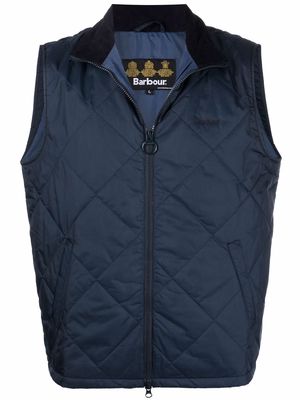 Barbour quilted zip-up gilet - Blue