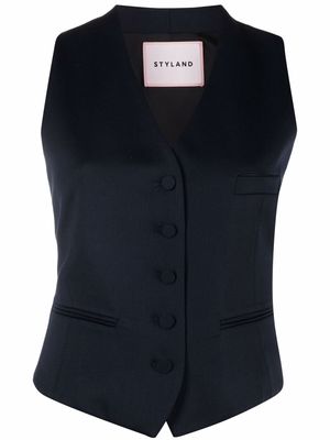 Styland single-breasted waistcoat - Blue