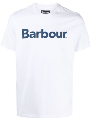 Barbour logo-print cotton T-Shirt - White