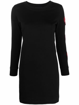 Love Moschino heart-detail sweater dress - Black