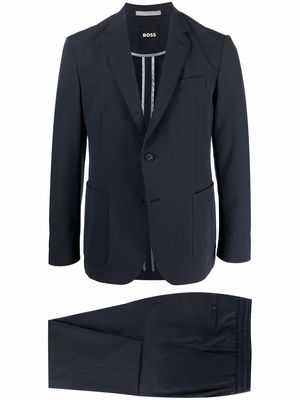 BOSS two-piece single-breasted suit - Blue