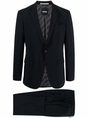 BOSS single-breasted two-piece suit - Black