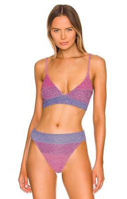 BEACH RIOT X REVOLVE Riza Bikini Top in Purple