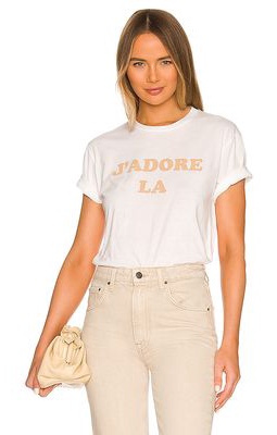 DEPARTURE J'Adore Tee in White