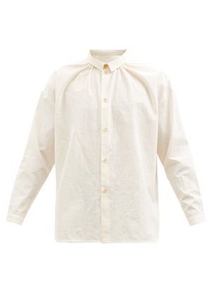 Toogood - Florist Textured Cotton-poplin Shirt - Mens - Cream