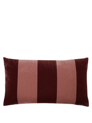 Christina Lundsteen - Striped Cotton-velvet Cushion - Pink Stripe