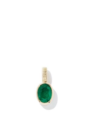 Viltier - Magnetic Emerald & 18kt Gold Charm - Womens - Green Gold