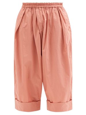 Toogood - Baker Cropped Cotton-poplin Wide-leg Trousers - Mens - Orange