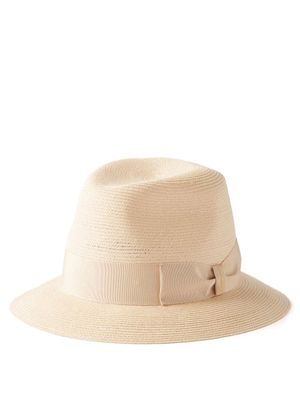 Borsalino - Edward Woven Fedora Hat - Mens - Cream