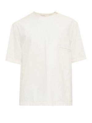 Lemaire - Buttoned Cotton-jersey T-shirt - Mens - Cream