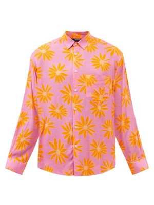 Jacquemus - Simon Floral-print Twill Shirt - Mens - Pink Multi