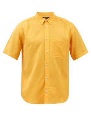 Jacquemus - Melo Logo-embroidered Short-sleeved Shirt - Mens - Orange
