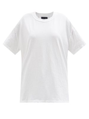 Les Tien - Inside-out Cotton-jersey T-shirt - Womens - White