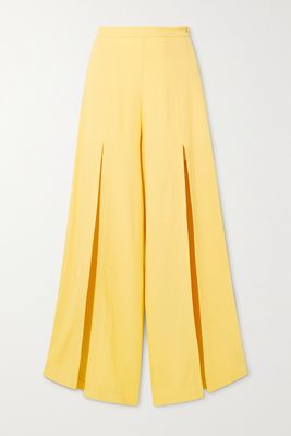 Etro - Crepe Wide-leg Pants - Yellow