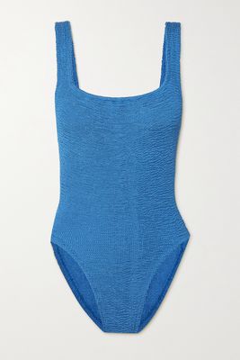 Hunza G - Seersucker Swimsuit - Blue