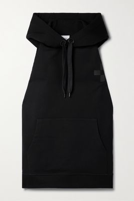 Burberry - Hooded Printed Cotton-jersey Hoodie - Black
