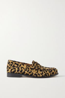 RE/DONE - 90s Leopard-print Jacquard Loafers - Animal print