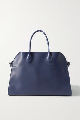 The Row - Margaux 15 Buckled Leather Tote - Blue