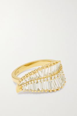 Anita Ko - Palm Leaf 18-karat Gold Diamond Ring - 7
