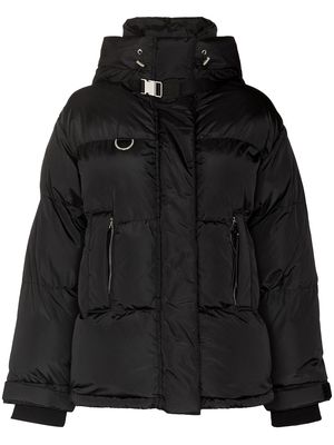 Shoreditch Ski Club Willow hooded puffer jacket - Black