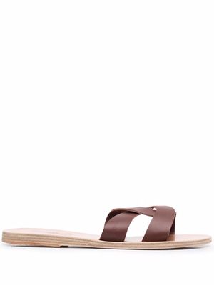 Ancient Greek Sandals Desmos crossover leather-strap sandals - Brown