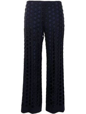 Maison Margiela hole punched tailored trousers - Blue